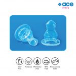 Anti Colic BPA Free 4 Sizes Standard Neck Milk Bottle Nipples
